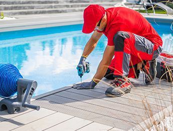 consider professional help to secure your pool during a hurricane