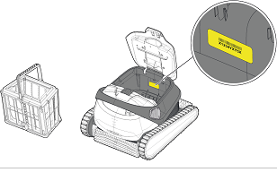 Where is the serial number inside the Robot s300