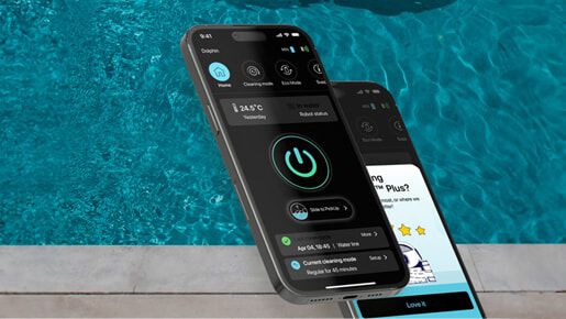 entretien d'une piscine avec programmation avec l'application