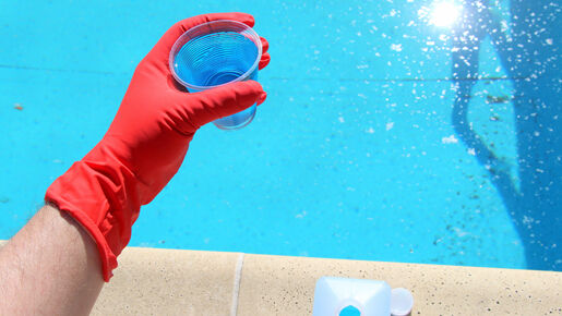 traitement algues moutardes dans une piscine